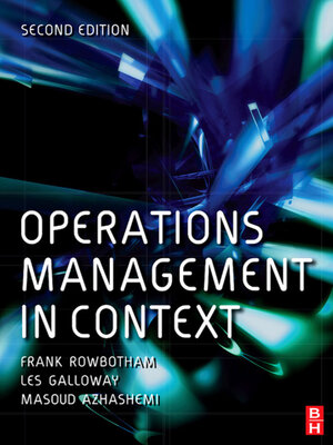 cover image of Operations Management in Context